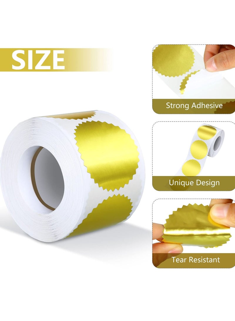 SYOSI - Gold Seal Stickers Add a Touch of Elegance to Your Certificates and Envelopes with 2 Inch - Image 1