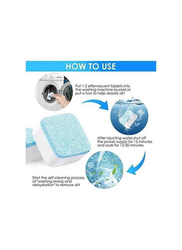 Generic Washing Machine Cleaner Tablets 24 Pack, Powerful Washer Cleaner, High-Efficiency Tablets for a Fresh, Spotless Laundry, Remove Odor, Works with All Washers  - Image 2
