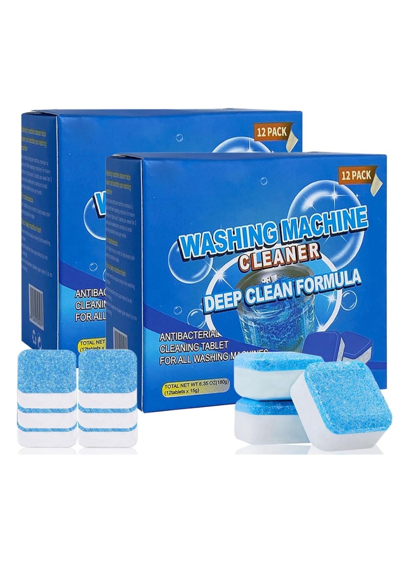 Generic Washing Machine Cleaner Tablets 24 Pack, Powerful Washer Cleaner, High-Efficiency Tablets for a Fresh, Spotless Laundry, Remove Odor, Works with All Washers  - Image 1
