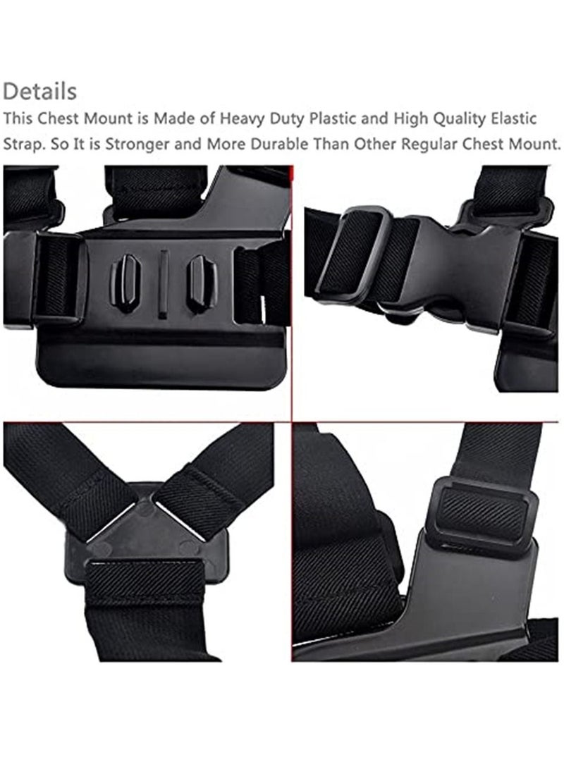 Chest Harness Adjustable Elastic Body Strap Mount Belt Compatible with Gopro Hero 10 9 HERO 8/7/6/5/4/3/2/1 SJCAM Action Camera  - Image 3