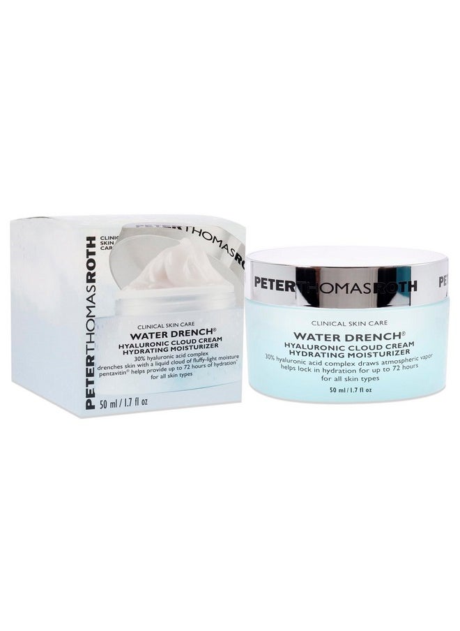 PETER THOMAS ROTH Peter Thomas Roth | Water Drench Hyaluronic Cloud Cream | Hydrating Moisturizer for Face, Up to 72 Hours of Hydration for More Youthful-Looking Skin, Fragnance Free, 1.69 Fl Oz  - Image 3