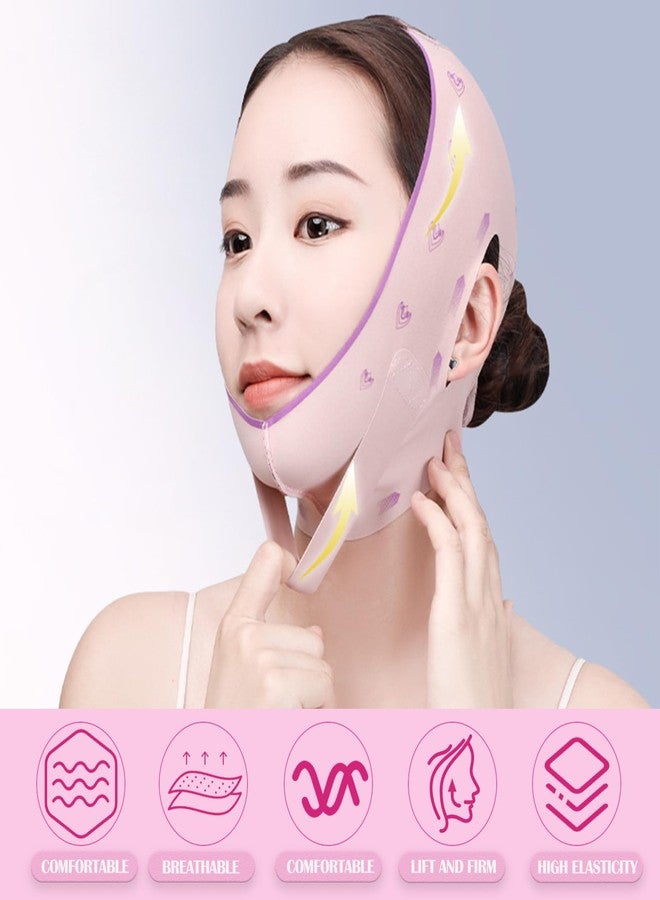 Ceoyiler Reusable Double Chin Strap for Women Soft and Comfortable V Line Lifting Mask, Chin Strap for Day and Night Use - Image 2