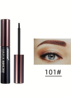 Ministar Tattoo Peel Off Eyebrow Gel Tint Semi Permanent Brow Tint Last Up to 3 Days Waterproof Transfer Proof For Fuller and Defined Looking Brows Natural Elegant Eyebrow Gel Tint Brown 10ml  - Image 2
