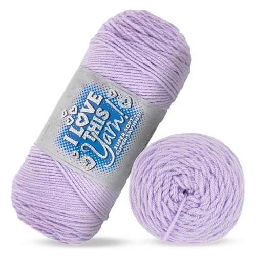 Hobby Lobby I Love This Yarn Medium – Soft Skein – 355 Yards of 100% Acrylic Yarn for Crocheting Blankets, Hats, & More – DIY Handcrafting Accessories - Image 1