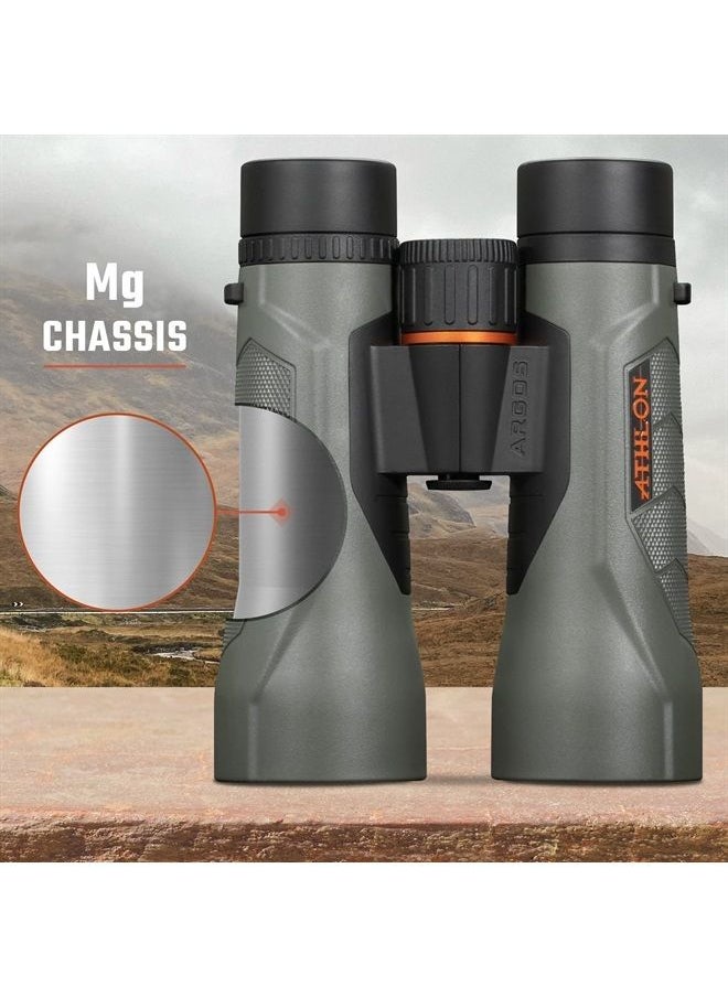Athlon Optics 10x50 Argos G2 HD Gray Binoculars with Eye Relief for Adults and Kids, High-Powered Binoculars for Hunting, Birdwatching, and More  - Image 3