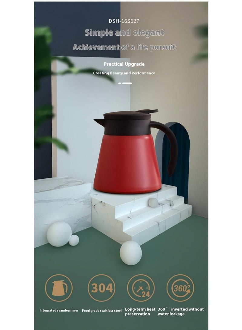 Bluejw Thermal Coffee Carafe Tea Pot Thermal And Cold Coffee Carafe Stainless Steel Insulation Pot Double Wall Vacuum Insulated Coffee Water And Beverage Dispenser - Image 2