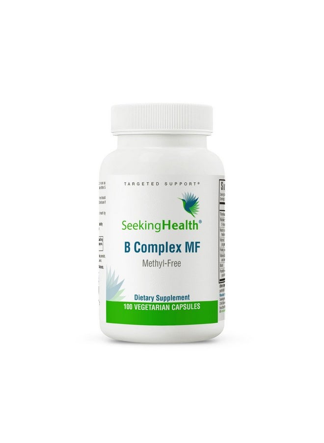Seeking Health Seeking Health B Complex MF - Vitamin B Complex with Folate, Niacin, & Folinic Acid - Support Energy & Immune System Health with B Vitamins - 100 Capsules 
