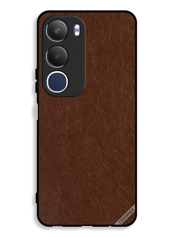 Covernex Vivo Y19s 4G Protective Case Cover Leather Pattern - Image 1