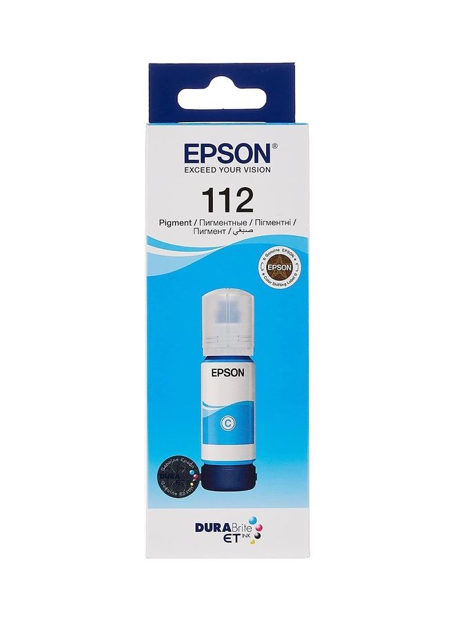 EPSON 112 EcoTank Pigment ink bottle Cyan - Image 1