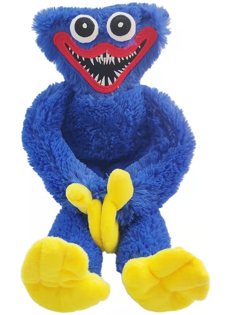 LIMOS Plush Backpack Huggy Wuggy Poppy Toy Big Soft Stuffed Horror Cute Funny Cartoon Bag For Kids(Blue)  - Image 5