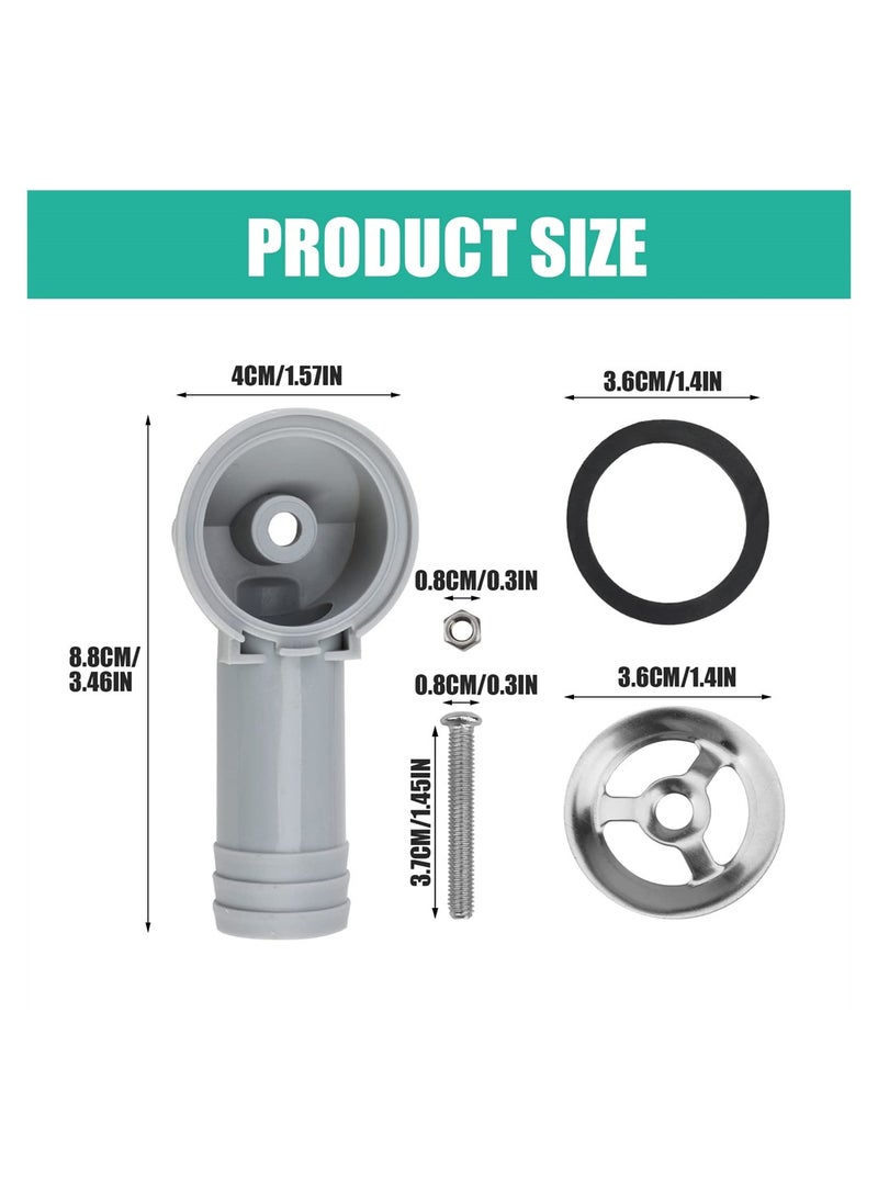 SYOSI - 2 PCS Sink Overflow Pipe for Bathroom Kitchen Vanity Artistic Basin, Resistant Sink Hole Drain Covers Tidy Insert Spares - Image 1