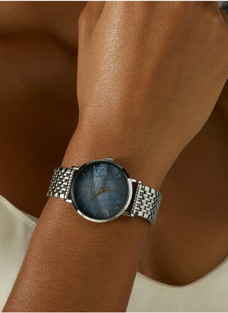 RoseField Women's Upper East Side Black Silver Stainless Steel Band Watch UBSSS-U36  - Image 4