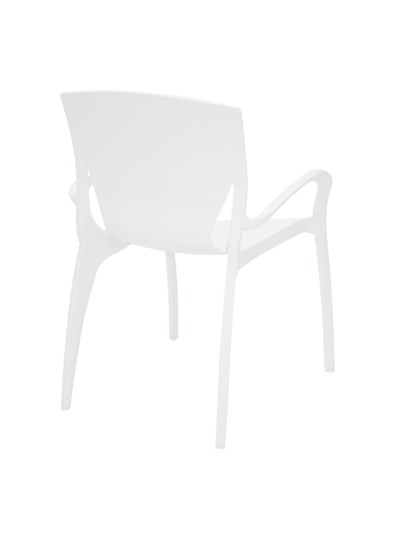 TRAMONTINA Since 1911,Made in Brazil-  Clarice Summa Polypropylene and White Fiberglass Chair - Image 2