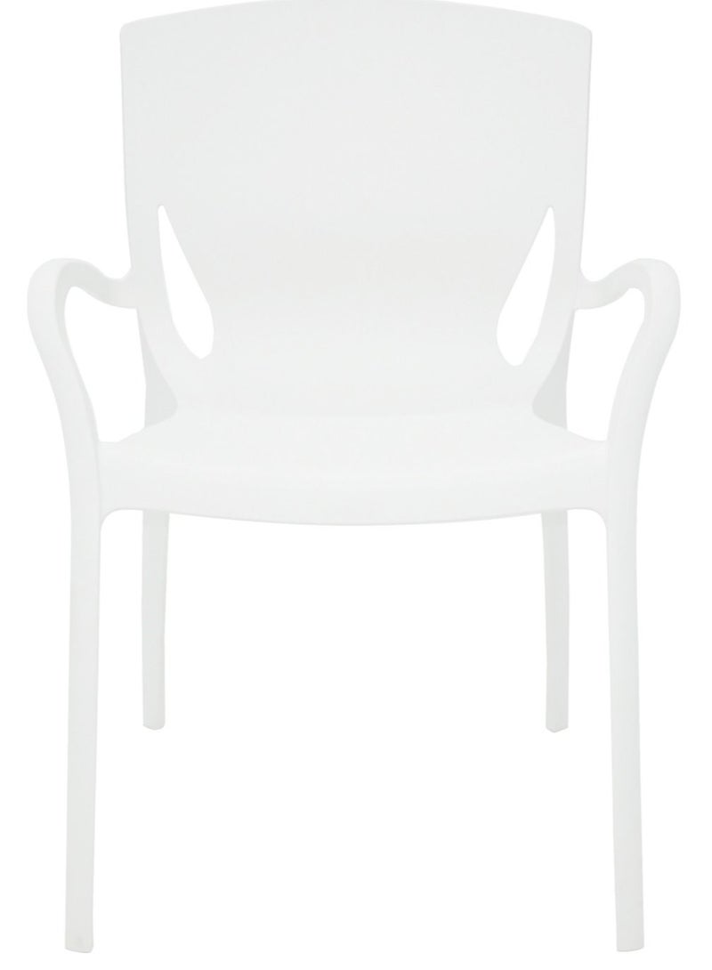 TRAMONTINA Since 1911,Made in Brazil-  Clarice Summa Polypropylene and White Fiberglass Chair - Image 3
