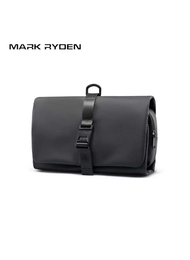 MARK RYDEN  Mark Ryden MR-59-T Hanging Toiletry Bag, Portable Mesh Travel Organizer, Waterproof Oxford Fabric, Foldable Design, Magnetic Snap Closure, Built-In Hook, Multiple Storage Compartments – Black  | Best Price UAE