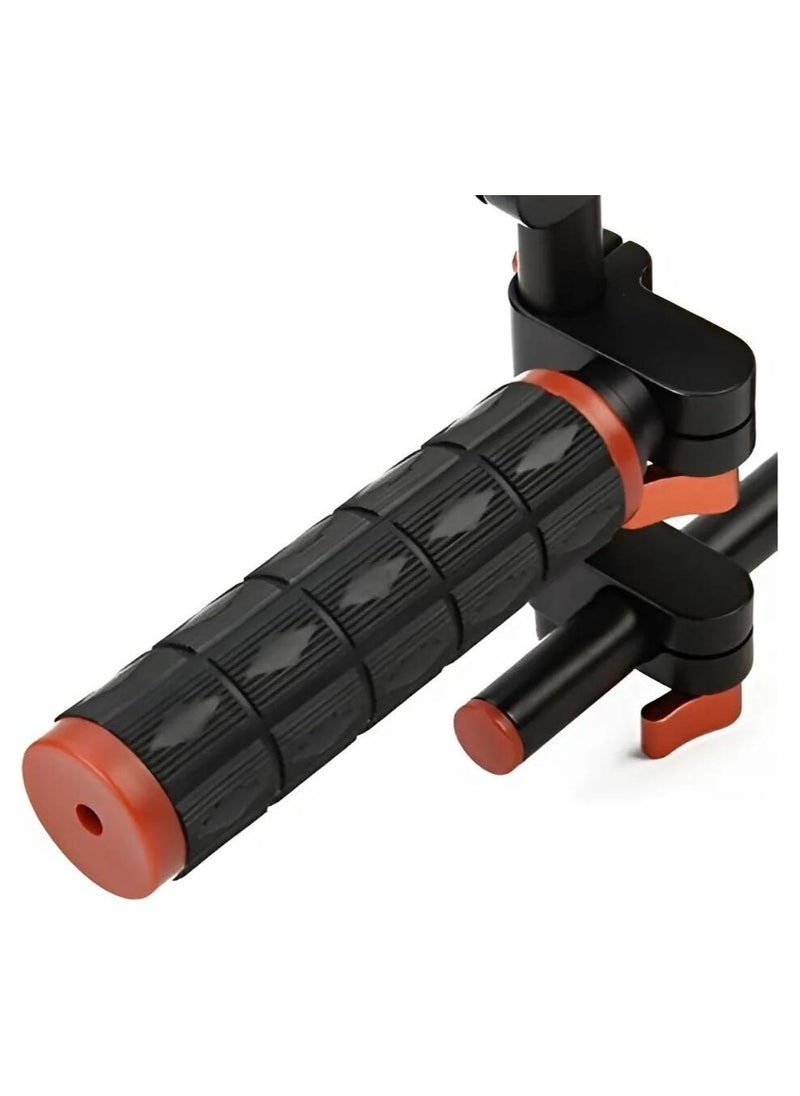 Aputure Aputure DSLR Magic Rig V1, Steadies DSLR Video, Gunstock & Handgrip, All-Metal Construction, 15mm Rods for Modularity, Heavy-Duty Quick-Release Plate, Adjustable Components, Black/Orange | MR-V1  - Image 3
