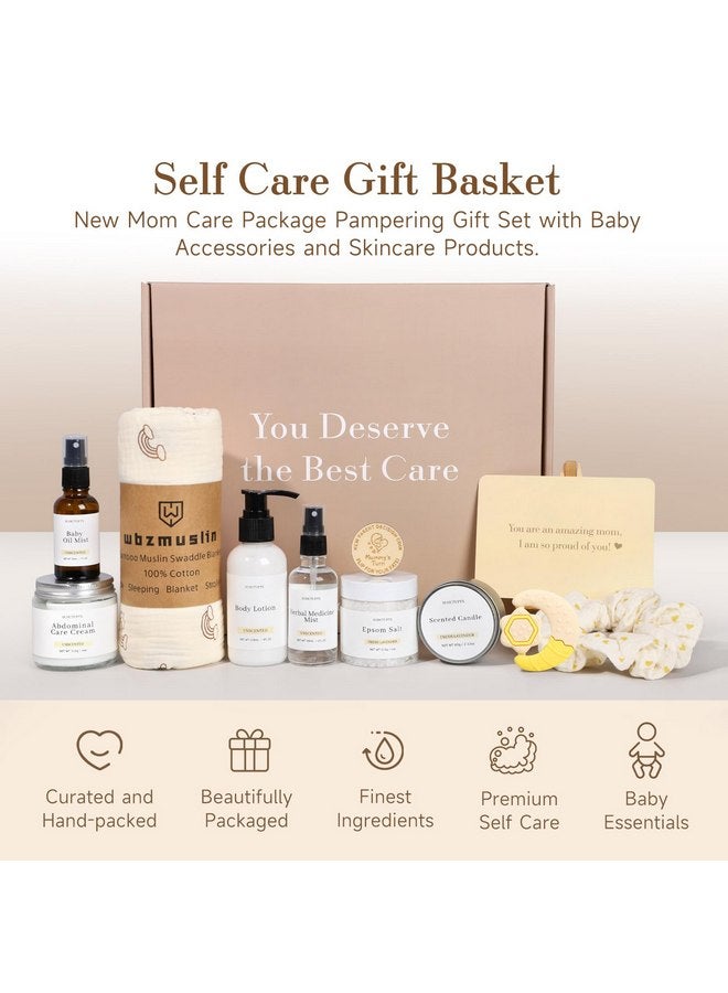 Suhctuptx New Mom Gifts, 11 Luxury New Mom Care Package After Baby, Pregnancy Gifts for Expecting Mom To Be, Postpartum Gifts Basket with New Mommy and Baby Essentials for Baby Shower, First Time Mom (Yellow) - Image 2