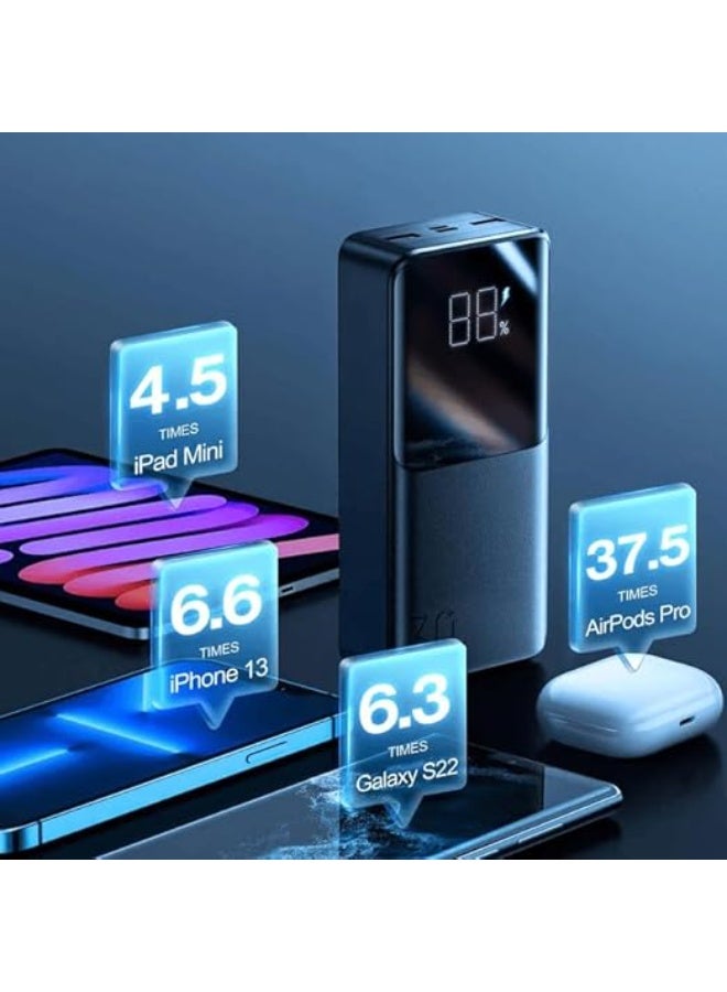 Joyroom 30000mAh 22.5W Fast Power Bank Charger with LCD Display, Black, JR-QP193 - Image 2