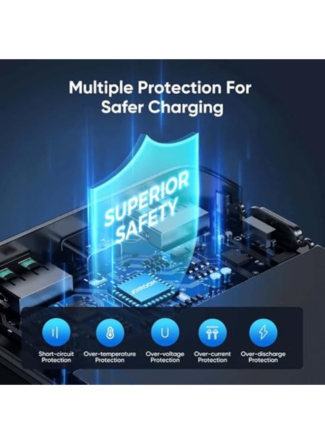 Joyroom 30000mAh 22.5W Fast Power Bank Charger with LCD Display, Black, JR-QP193 - Image 4