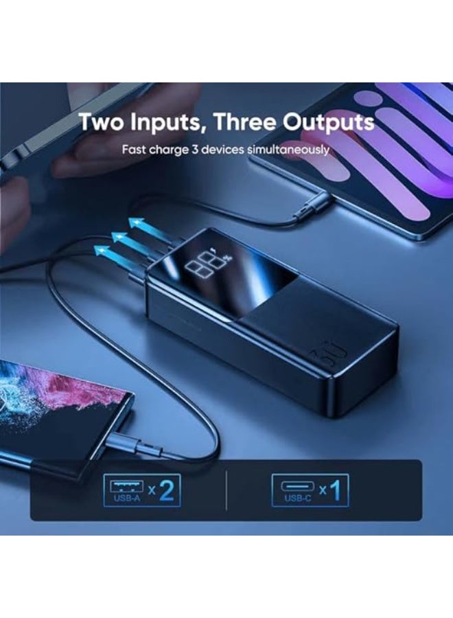 Joyroom 30000mAh 22.5W Fast Power Bank Charger with LCD Display, Black, JR-QP193 - Image 5