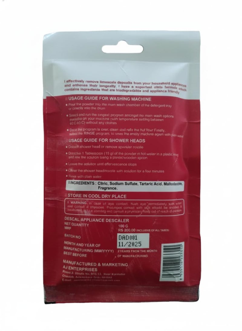 Antson Washing Machine Cleaner Descaler For Washing Machine Front Load and Top Load, Washing Machine Cleaning Powder, Descaling Powder For Washing Machine (100g (Pack of 4)) - Image 2