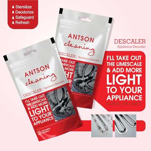 Antson Washing Machine Cleaner Descaler For Washing Machine Front Load and Top Load, Washing Machine Cleaning Powder, Descaling Powder For Washing Machine (100g (Pack of 4)) - Image 3