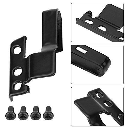 Cuque Wiper Blade Adapter, 3392390298 2 Pcs Metal Car Automotive Front Windshield Wiper Arm Adapter Mounting Kit Universal Black with Mounting Screws - Image 4