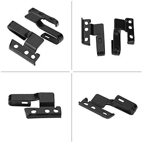 Cuque Wiper Blade Adapter, 3392390298 2 Pcs Metal Car Automotive Front Windshield Wiper Arm Adapter Mounting Kit Universal Black with Mounting Screws - Image 3