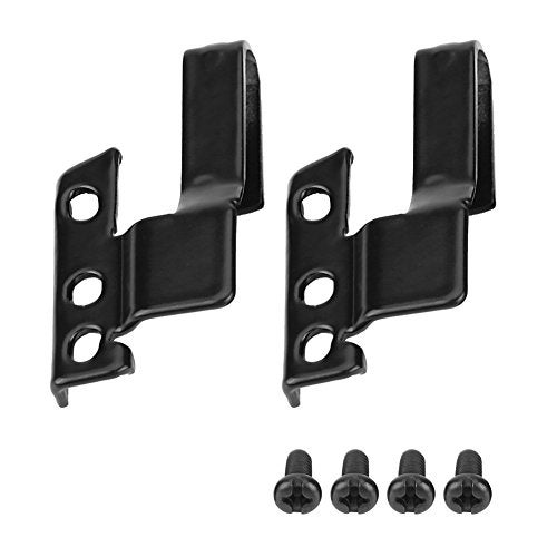 Cuque Wiper Blade Adapter, 3392390298 2 Pcs Metal Car Automotive Front Windshield Wiper Arm Adapter Mounting Kit Universal Black with Mounting Screws - Image 1