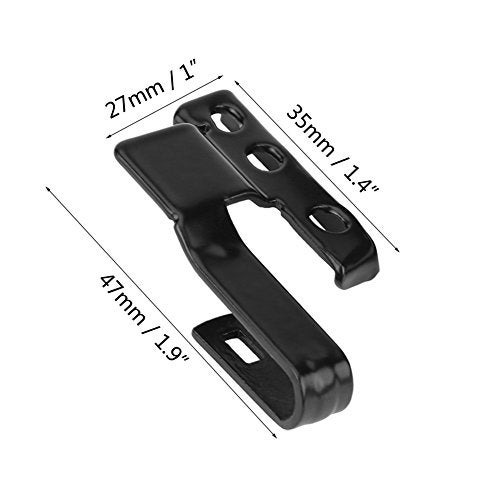 Cuque Wiper Blade Adapter, 3392390298 2 Pcs Metal Car Automotive Front Windshield Wiper Arm Adapter Mounting Kit Universal Black with Mounting Screws - Image 5