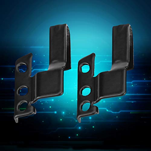 Cuque Wiper Blade Adapter, 3392390298 2 Pcs Metal Car Automotive Front Windshield Wiper Arm Adapter Mounting Kit Universal Black with Mounting Screws - Image 2