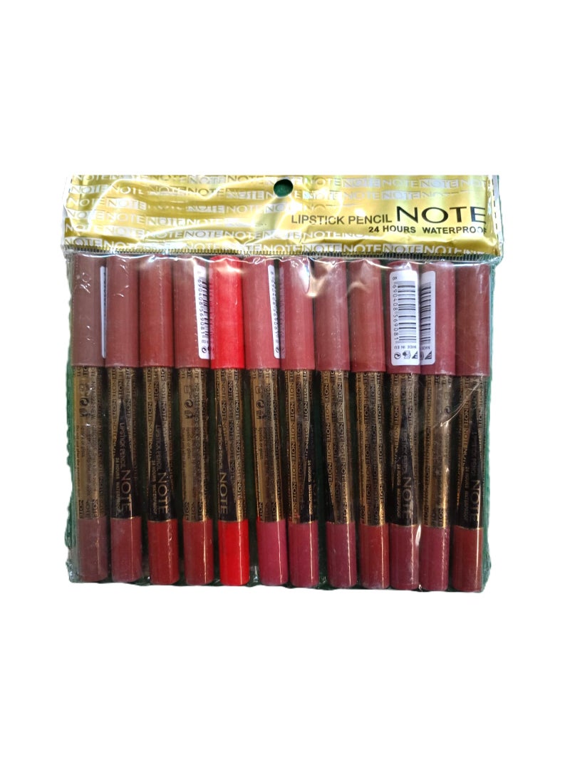 12 pcs lip liners set