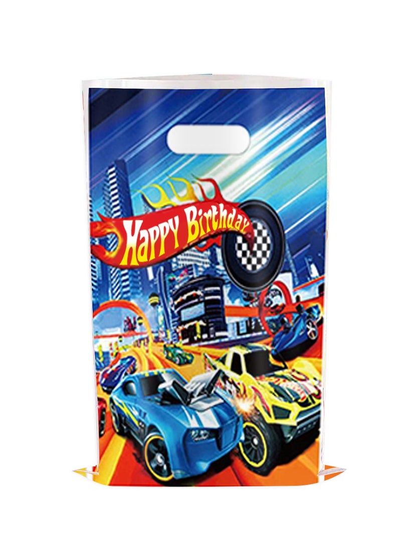 hot wheels racing party favor paper bags 10pcs gift bag size 17*25cm birthday party candy bag goody bag for kids party supplies