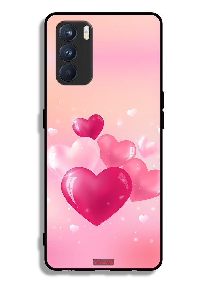 Tolwak Oppo K9 Pro Protective Case Cover Beautiful Hearts Art - Image 2
