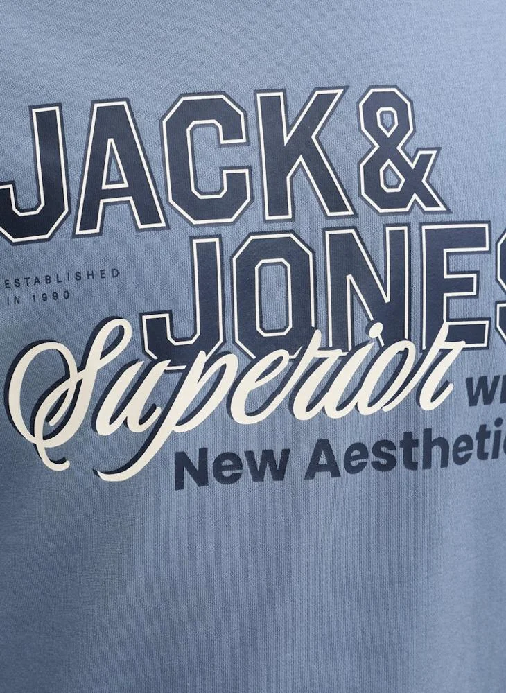 JACK & JONES  Graphic Crew Neck Sweatshirt for Men | Best Price UAE