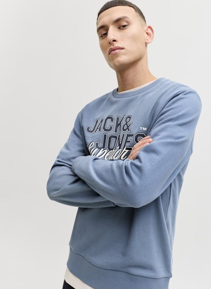JACK & JONES Graphic Crew Neck Sweatshirt - Image 1