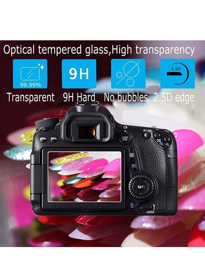 2 قطعة واقي شاشة متوافق مع كاميرا Canon Powershot SX740 HS SX730 HS الرقمية واقي شفاف مضاد للخدش من الزجاج المقوى Clera غطاء واقي صلب لجلسات التصوير اليومية والتصوير الفوتوغرافي أثناء السفر - Image 5