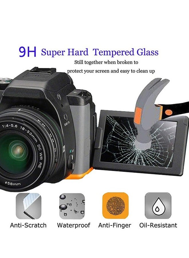 2 قطعة واقي شاشة متوافق مع كاميرا Canon Powershot SX740 HS SX730 HS الرقمية واقي شفاف مضاد للخدش من الزجاج المقوى Clera غطاء واقي صلب لجلسات التصوير اليومية والتصوير الفوتوغرافي أثناء السفر - Image 2