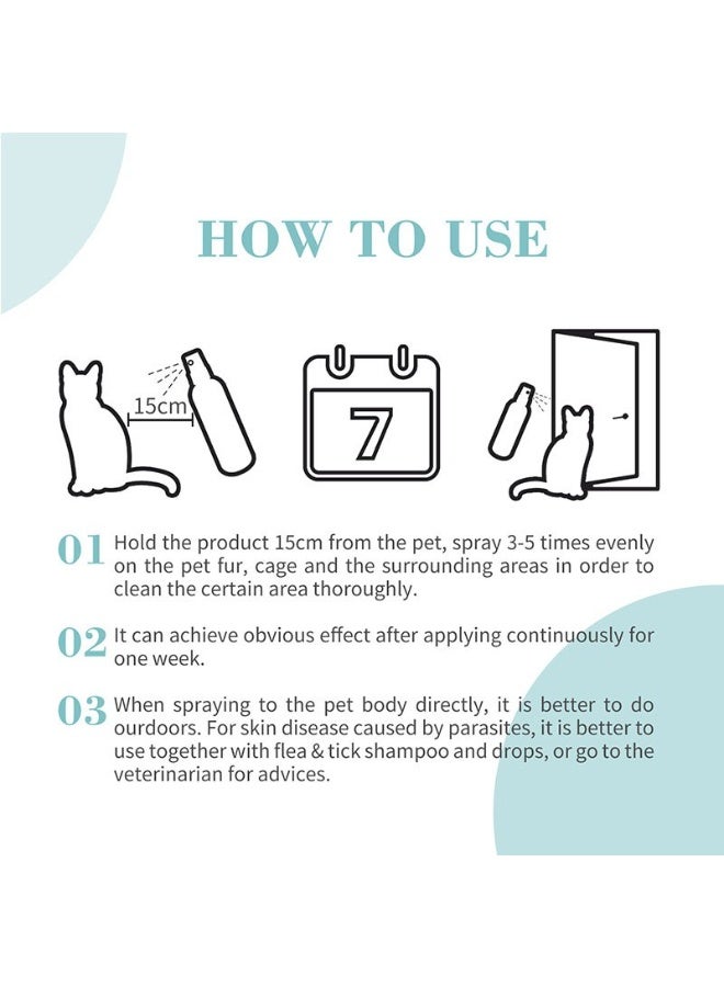 Bioline Natural Flea and Tick Repellent Spray for Cat 175 ml - Image 3