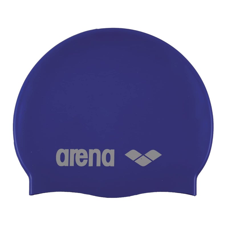 Arena Classic Unisex Soft Silicone Swim Cap for Women and Men, Intensive Training and Racing Comfortable Non-Slip Long Hair Swimming Hat, SkyBlue/White - Image 1