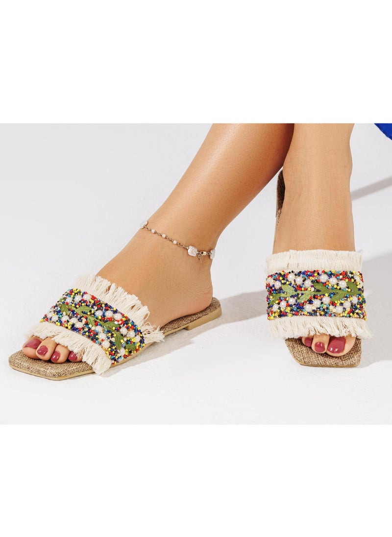 LIFESTYLISH Slipper Flat Stylish SL-188 - Colourfull  - Image 1