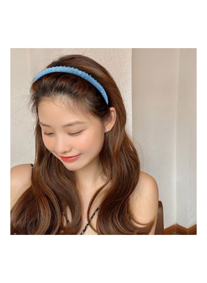 NIBEMINENT Fashion Turban Head Band Sky Blue 13cm - Image 2