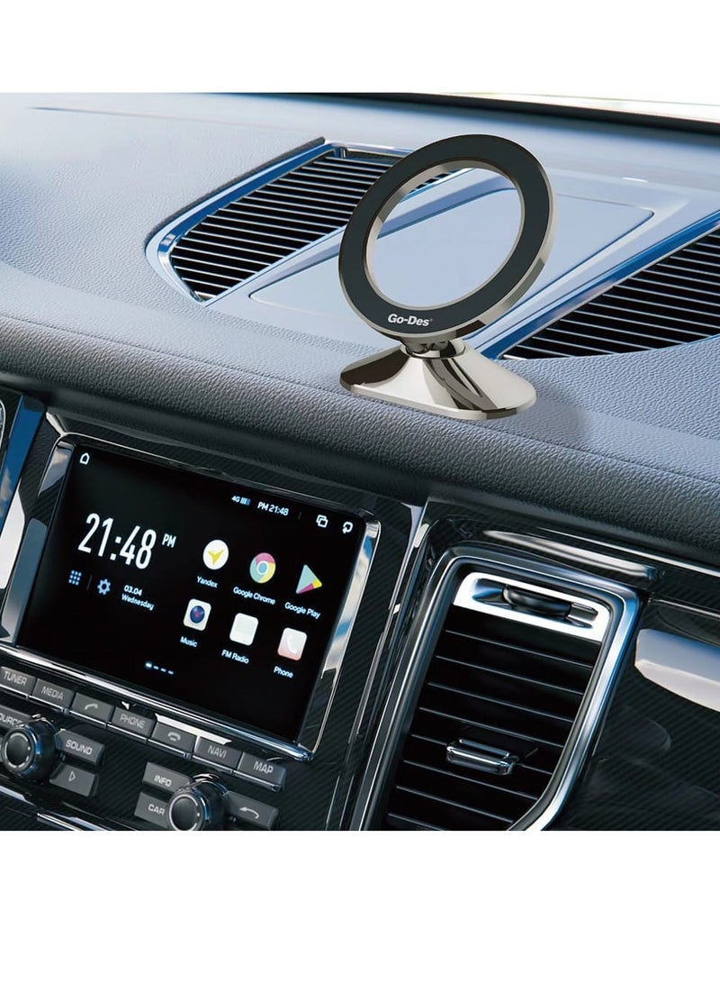 GO-DES GD-HD215 Magnetic Magsafe 360 ​​Degree Rotatable Movable Head Car Phone Holder - Image 2