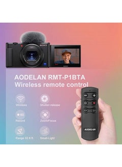 Wireless Remote Control Camera Shutter Release for Sony ZV-E10, FX3, ZV-1, A7SM3, A7C, A7RIV, Alpha 9,7R IV,7R III, 7 III, 6600, 6400, 6100, 9 II, RX0 II, RX100 M7; Replces Sony RMT-P1BT