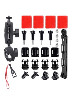 Generic Motorcycle Accessory Kit for Gopro Hero Max Fusion DJI Osmo Action 2 Camera (27 Pieces)  - Image 1
