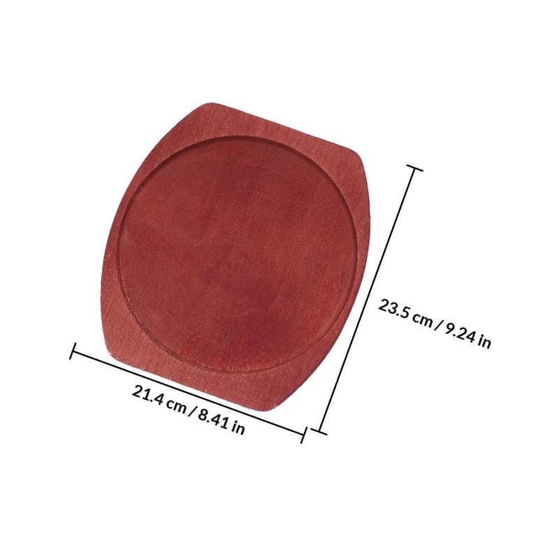 Sizzling Fajita Pan Cast Iron Griddle Set with Steak Plate Iron Pan Plate BBQ Grilling Plate for Home Restaurant Use - Image 2