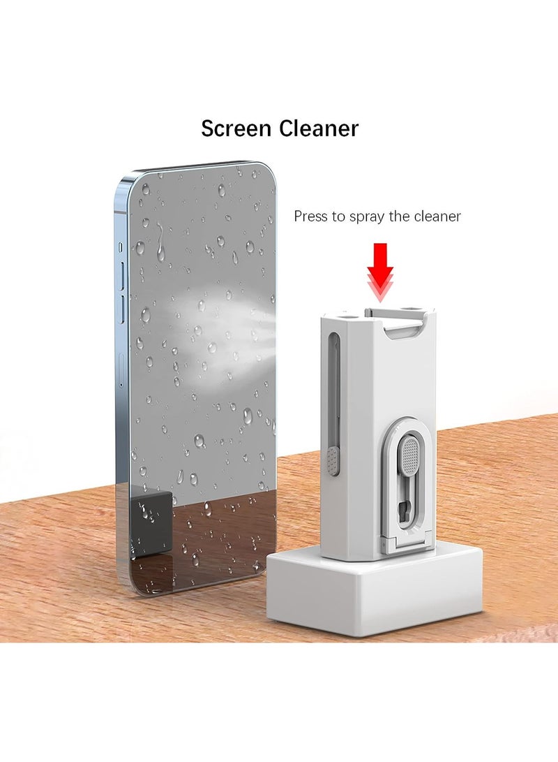 8 in 1 Keyboard Cleaner Kit, Laptop Cleaner with Brush, Multi-Function Cleaner Tools for Airpods Pro Earbuds PC Laptop Phone Headphones Camera (Black) - Image 4