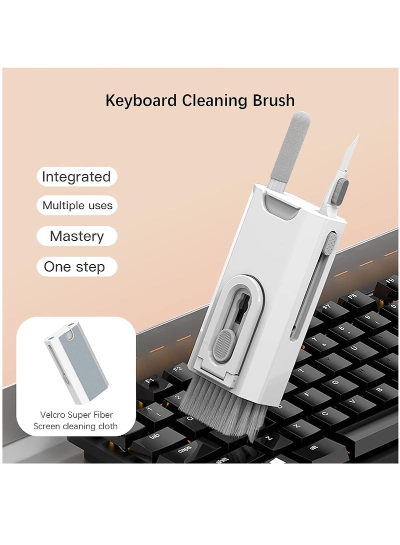 8 in 1 Keyboard Cleaner Kit, Laptop Cleaner with Brush, Multi-Function Cleaner Tools for Airpods Pro Earbuds PC Laptop Phone Headphones Camera (Black) - Image 3