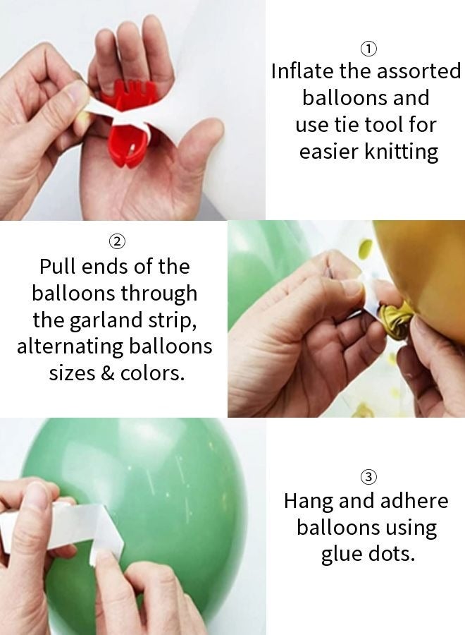 فيكسبلورن طقم قوس زينة بالونات وردية، 129 قطعة بالونات وردية وبيضاء، أحجام مختلفة 5 10 12 بوصة قوس بالونات، مناسب لأعياد الميلاد وحفلات التخرج والزفاف والعيد الوطني ورمضان والعيد وغيرها من الأعياد - Image 5