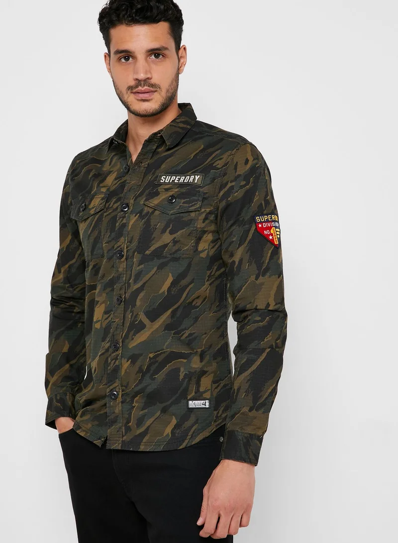 Superdry Military Storm Camo Regular Fit Shirt